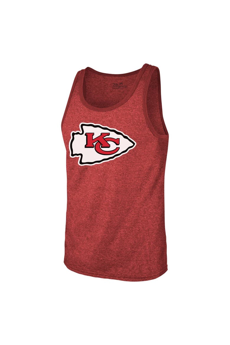 Men's Majestic Threads Patrick Mahomes Red Kansas City Chiefs Tri-Blend Player Name & Number Tank Top, Alternate, color, Red