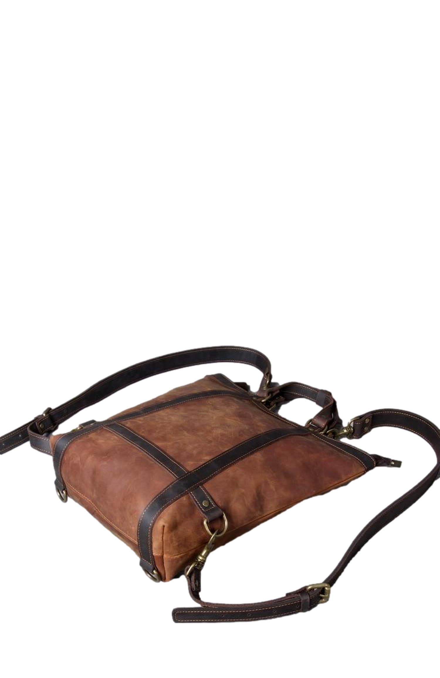 STEEL HORSE LEATHER The Icarus | Handmade Vintage Leather Backpack, Alternate, color, Brown