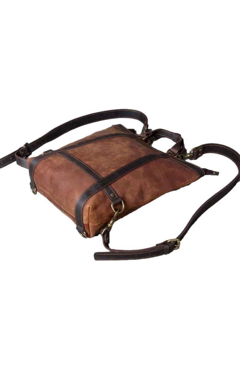 STEEL HORSE LEATHER The Icarus | Handmade Vintage Leather Backpack, Alternate, color, Brown