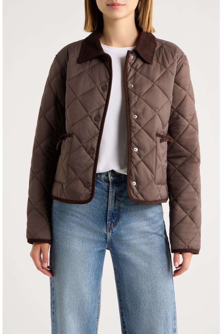 Norinda Quilted Jacket, Main, color, FRESH ESPRESSO