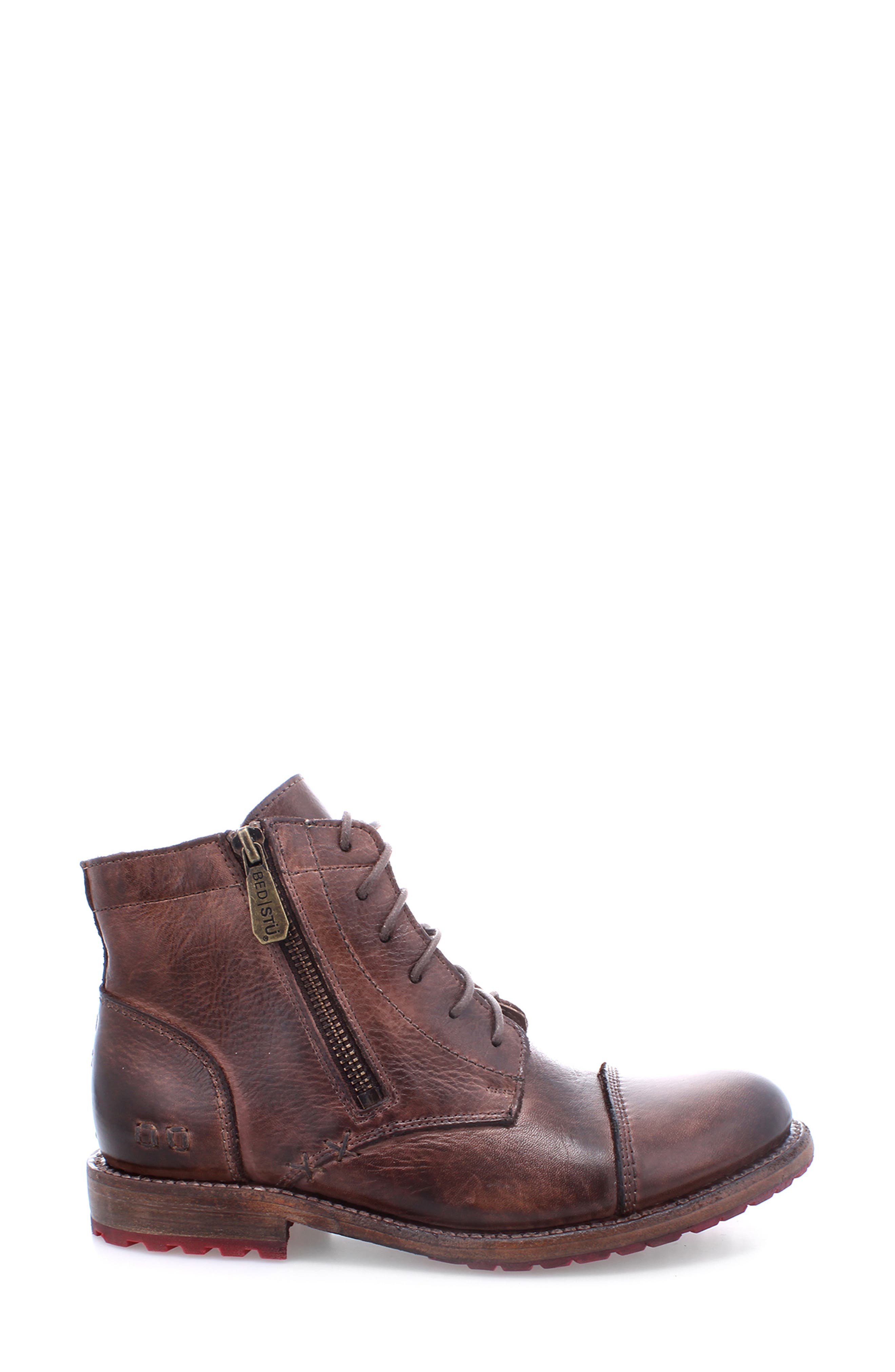 Bonnie Zip Bootie, Alternate, color, TEAK RUSTIC