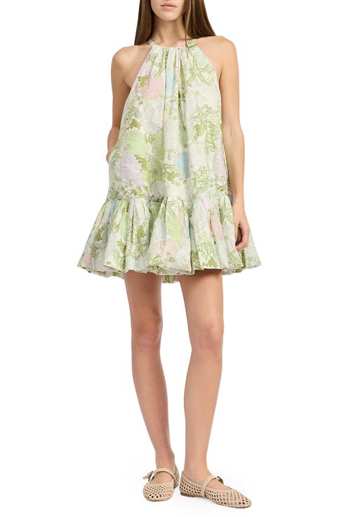Blair Shell Print Minidress