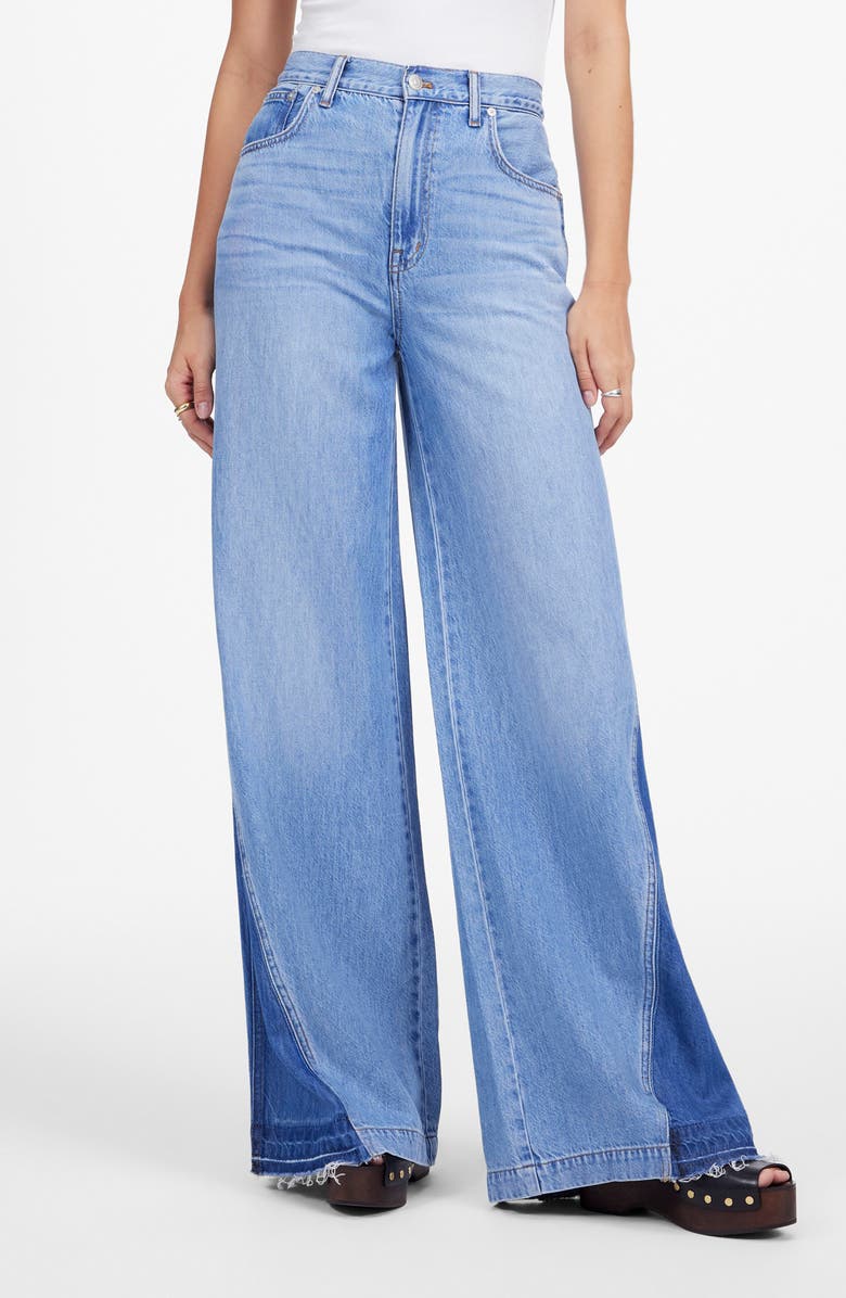 Madewell Wide Sweep Jeans: Airy Denim Edition, Main, color, Parson Wash