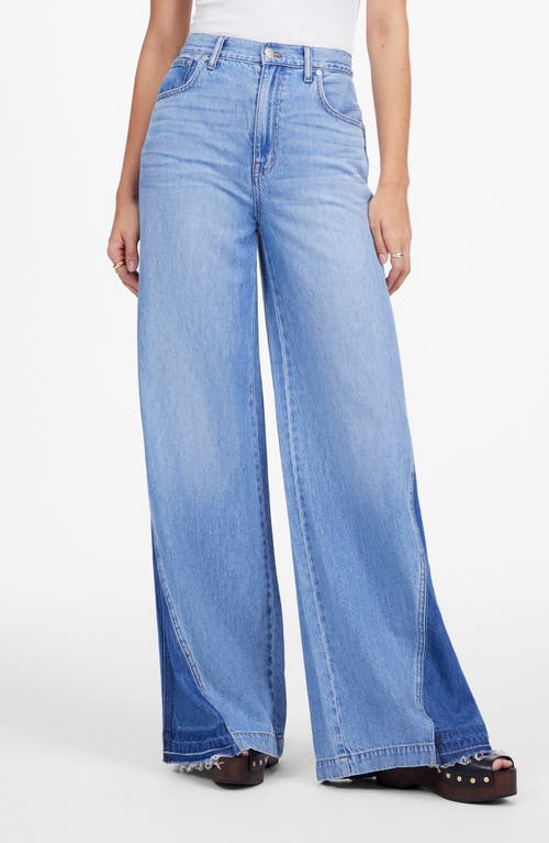 Madewell Wide Sweep Jeans: Airy Denim Edition In Parson Wash