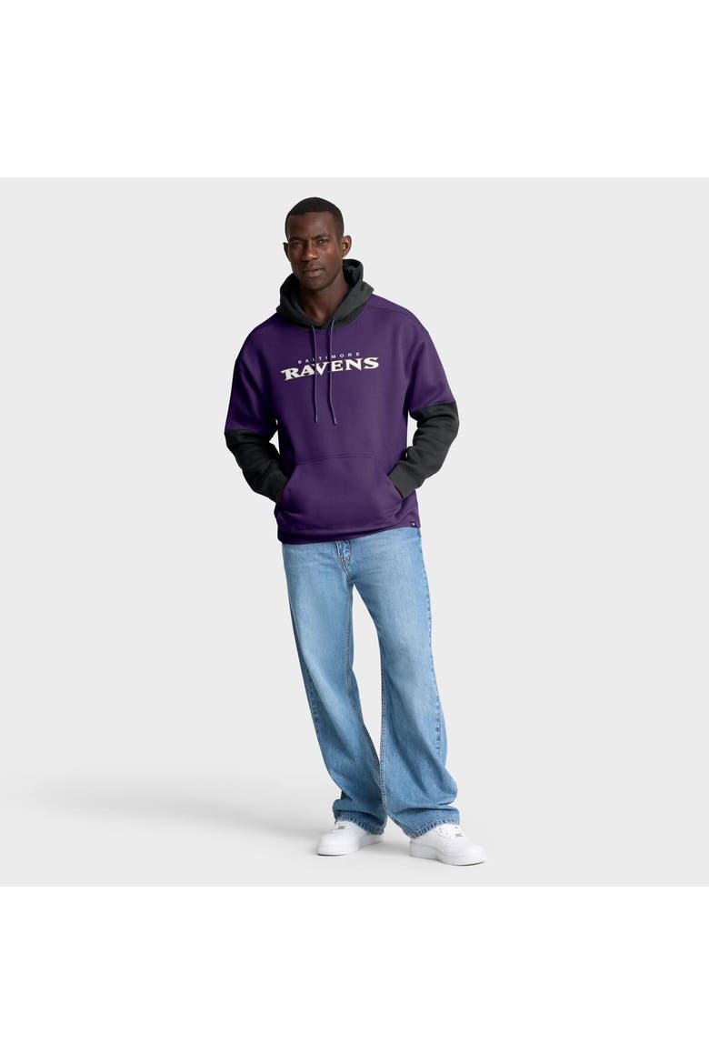 Men's Fanatics Purple Baltimore Ravens Helmet Pullover Hoodie, Alternate, color, Purple