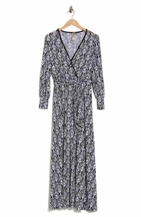 Long Sleeve Wrap Dress