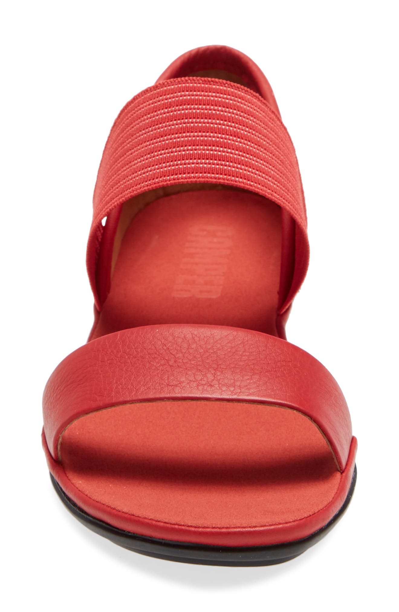 'Right Nina' Sandal, Alternate, color, RED LEATHER