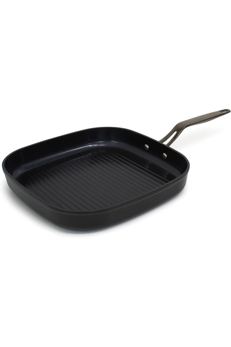 11 inch Nonstick Grill Pan Griddle, Main, color, Black