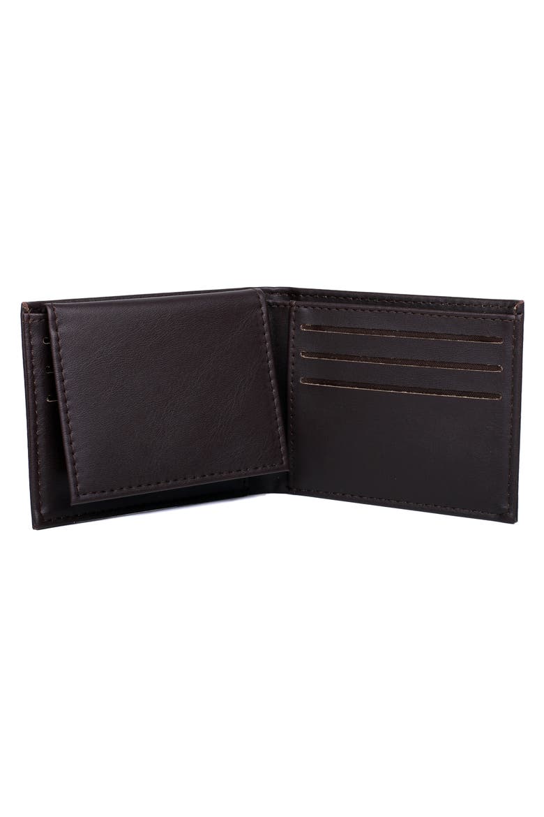 Smooth RFID Bifold, Alternate, color, BROWN