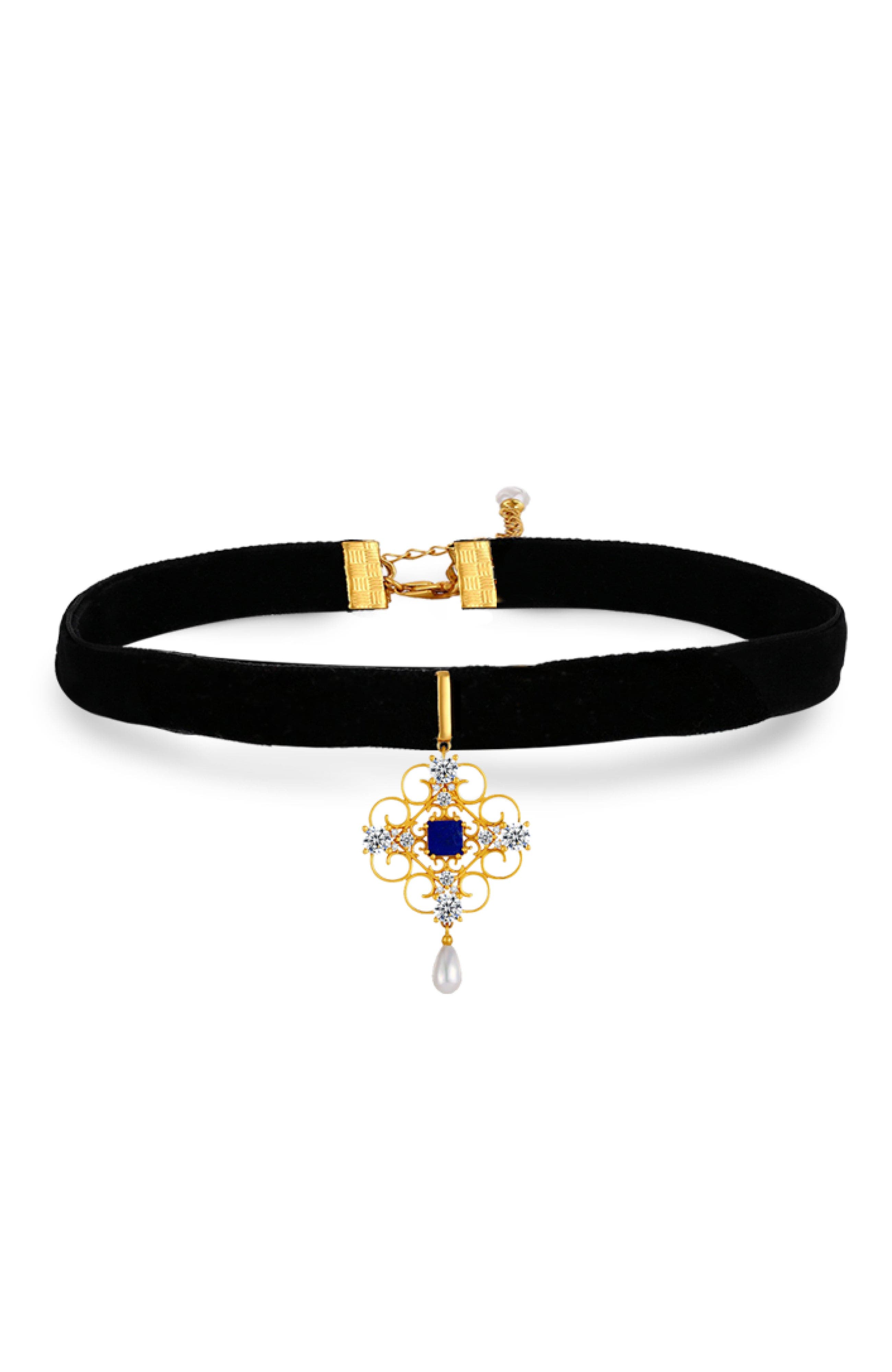selected Blue & Gold & Black
