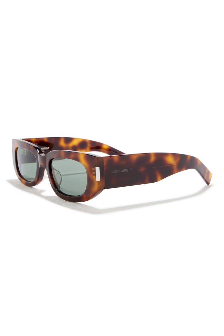 51mm Rectangular Sunglasses, Alternate, color, HAVANA HAVANA GREEN
