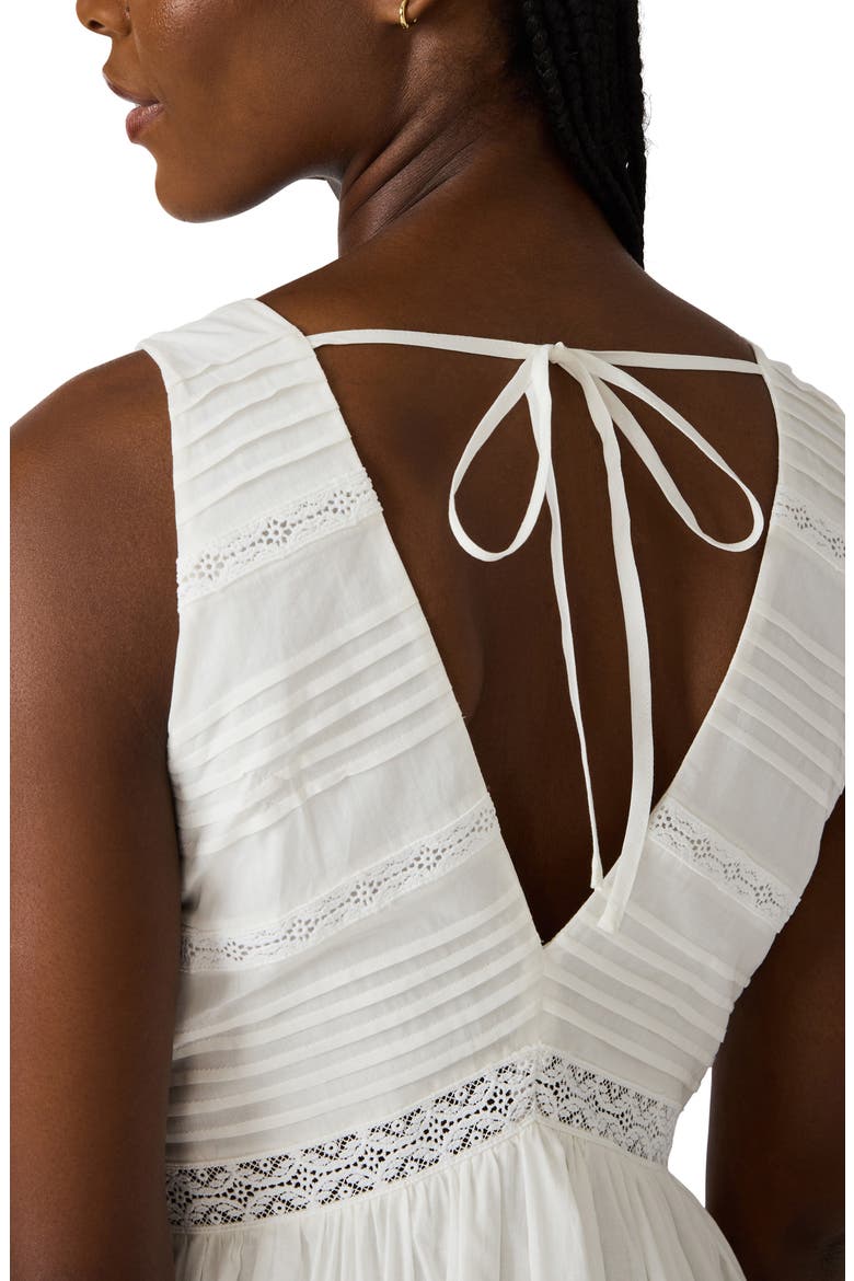 Miah Lace Trim Sleeveless High-Low Maxi Dress, Alternate, color, ANTIQUE