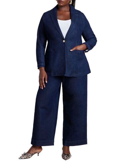 Sailor Gold Button Comfort Stretch Trouser Jean (Plus Available)