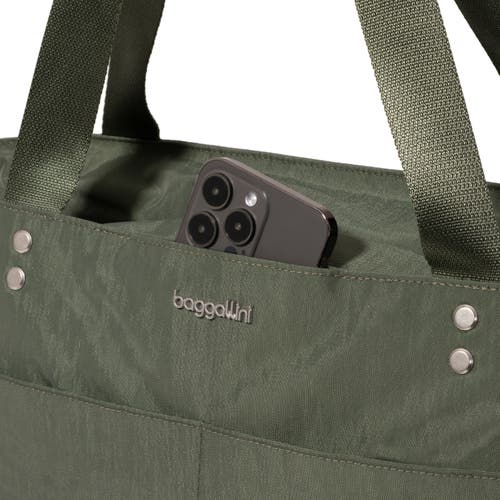 Baggallini Carryall Laptop Tote Bag In Green
