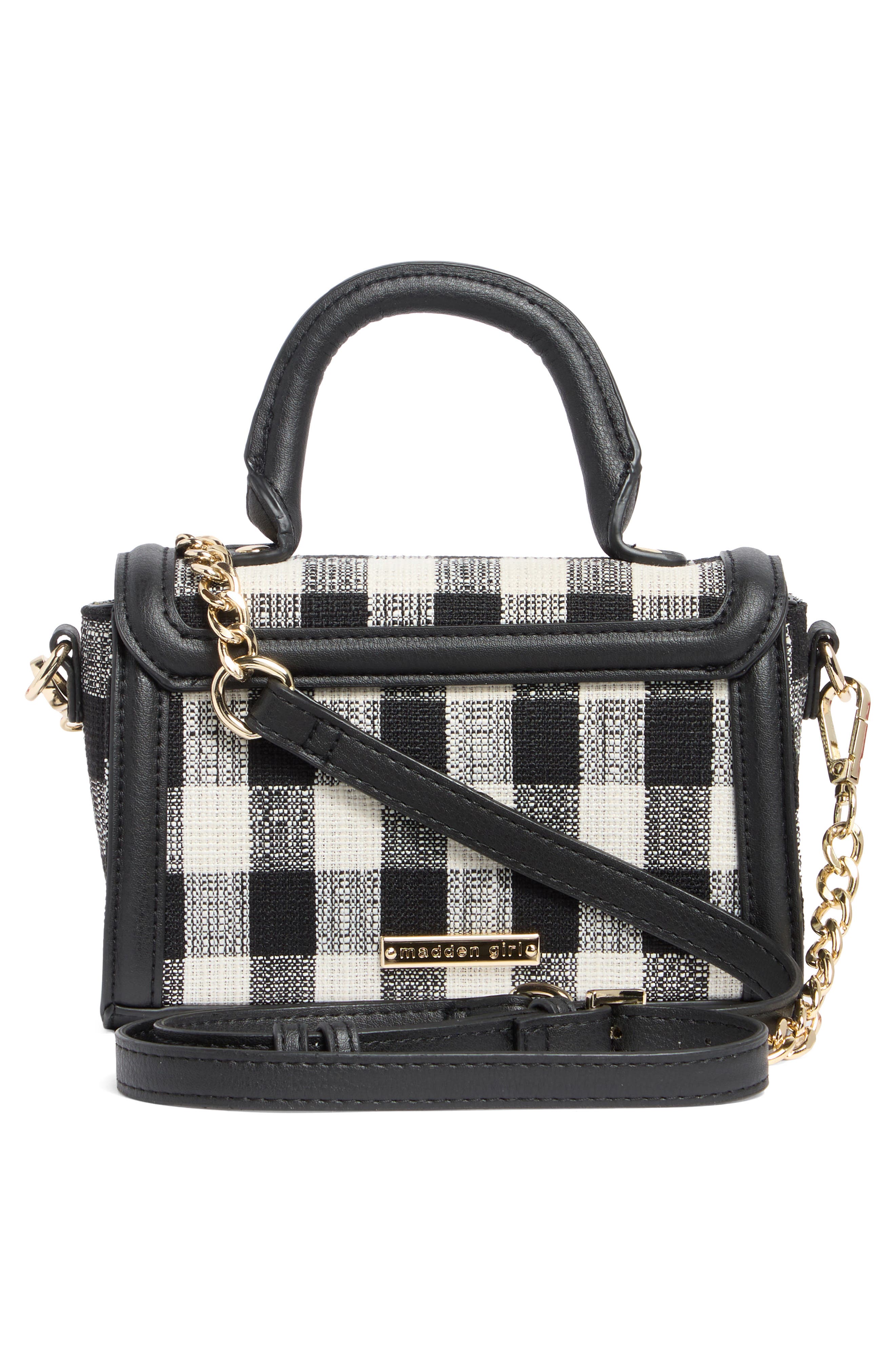 Madden Girl Tweed Top Handle Bag, Alternate, color, 