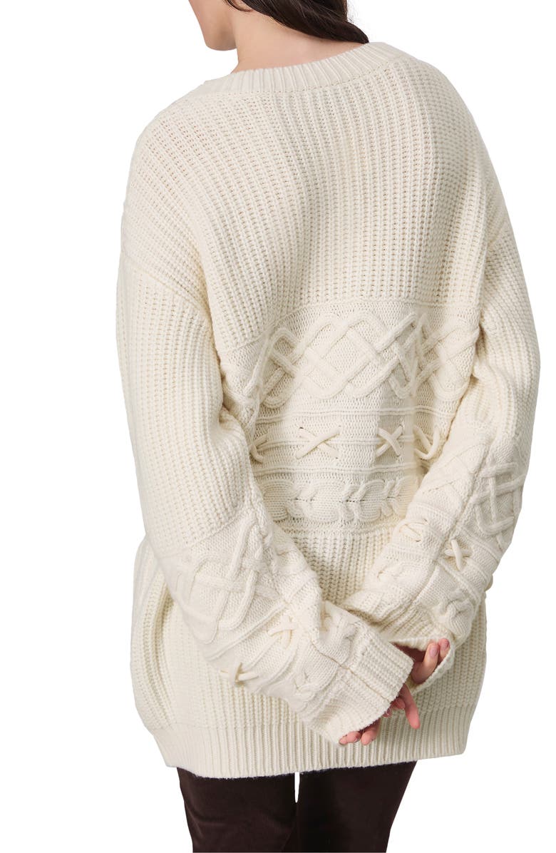 rag & bone Conley Wool & Cashmere Cardigan, Alternate, color, Ivory