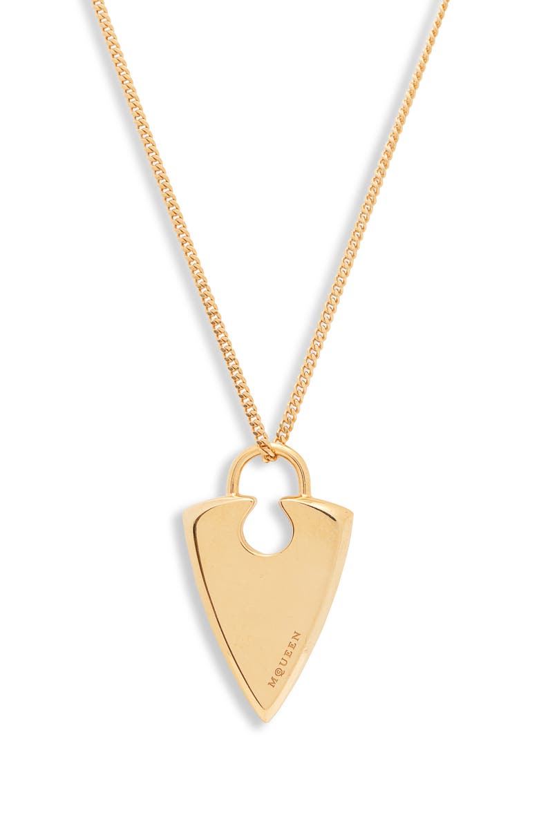 McQueen Arrow Pendant Necklace, Main, color, 