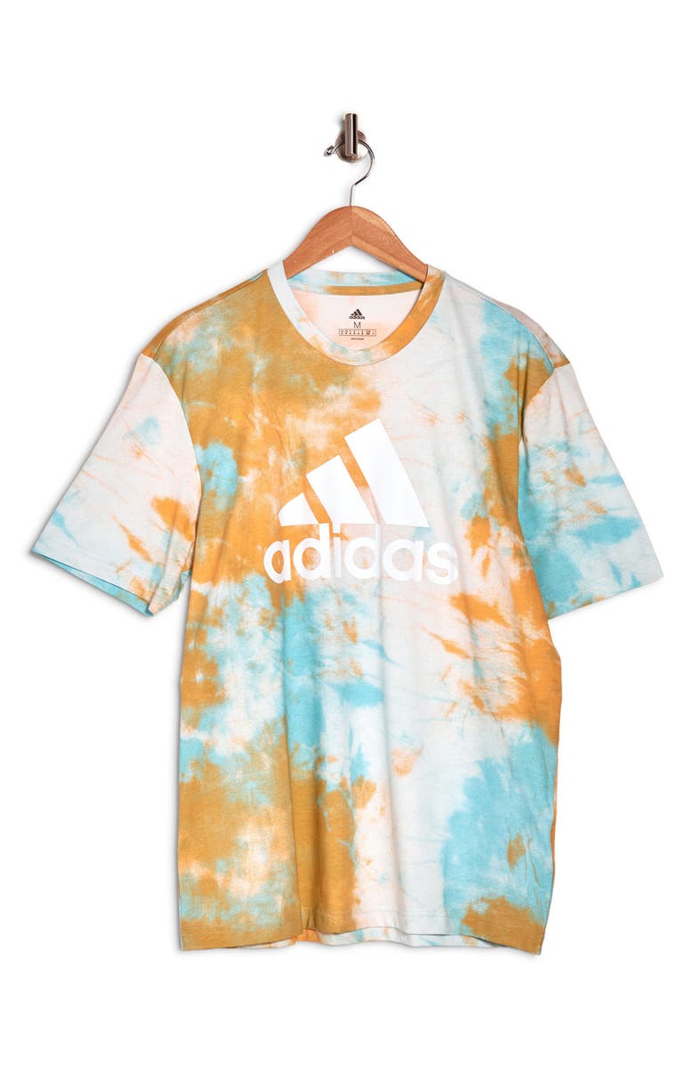 adidas Essentials Tie-Dyed Inspirational T-Shirt, Alternate, color, 