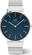Daniel Wellington Classic Piano Link Bracelet Watch, 40mm