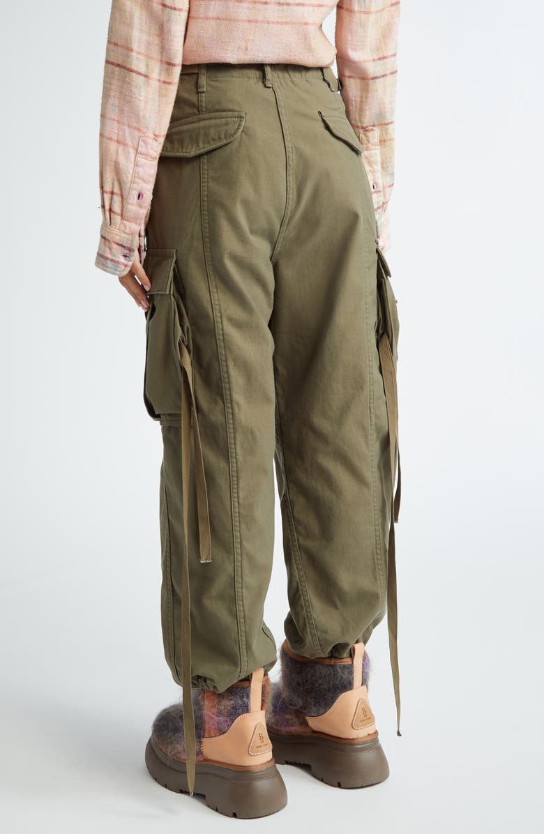 R13 Cotton Twill Parachute Cargo Pants, Alternate, color, Vintage Olive Drab