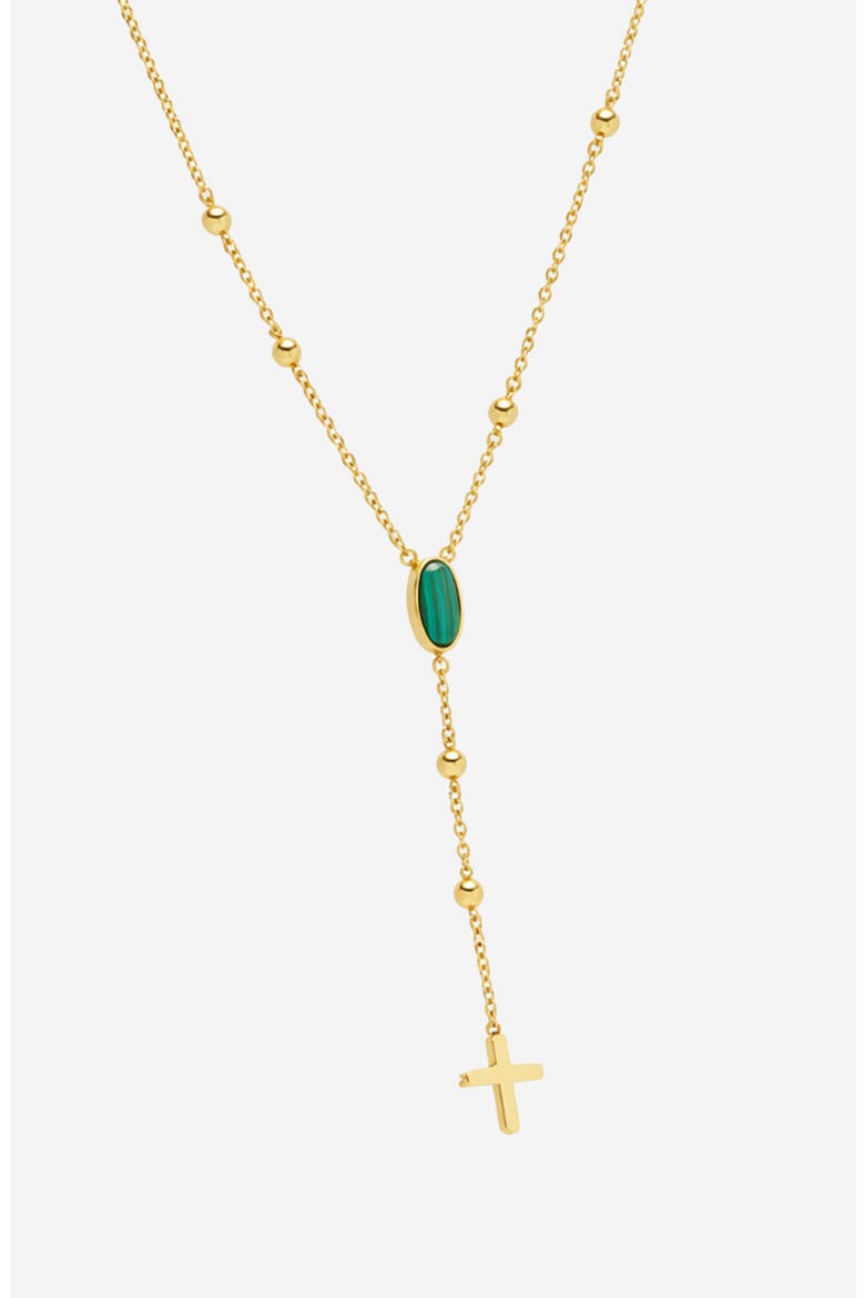 Rosary Necklace In Gold, Alternate, color, Gold