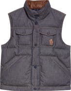 Moncler Grenoble Knysna Denim Down Puffer Vest
