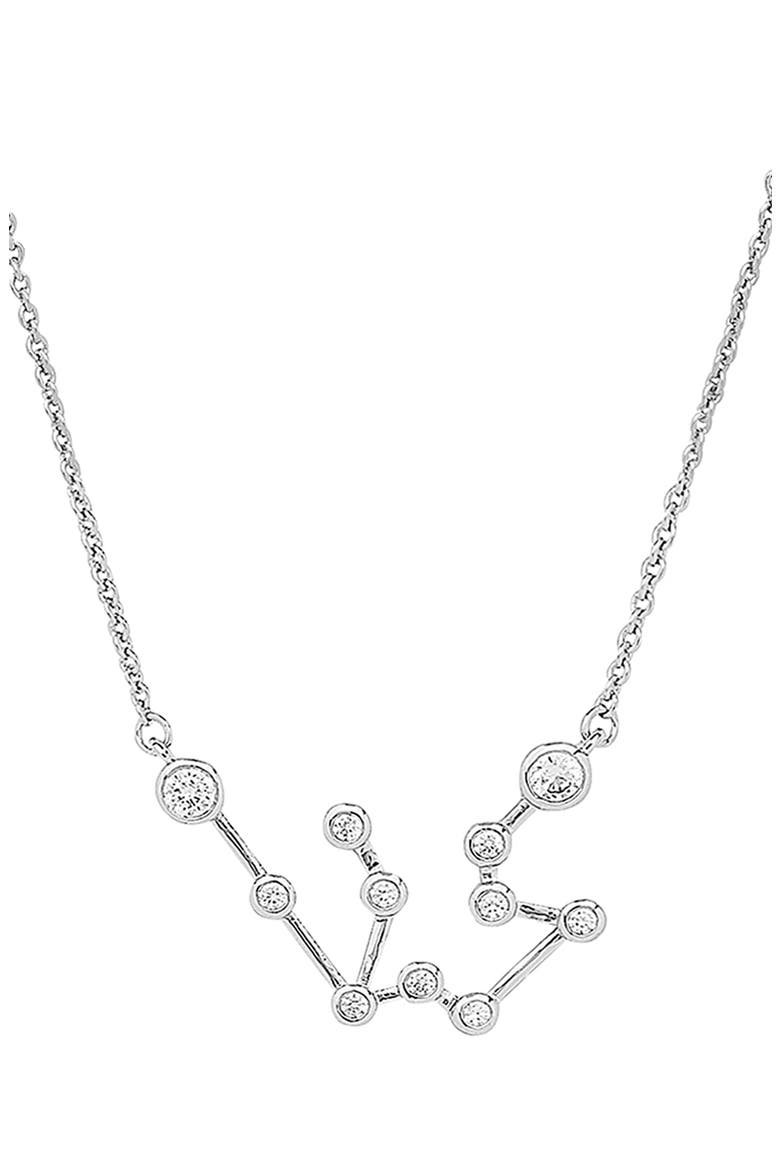 Constellation Necklace, Alternate, color, SILVER - AQUARIUS