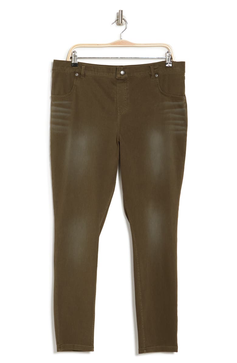 Hue Ultra Soft High Waisted Denim Leggings, Alternate, color, Faded Forest Wash