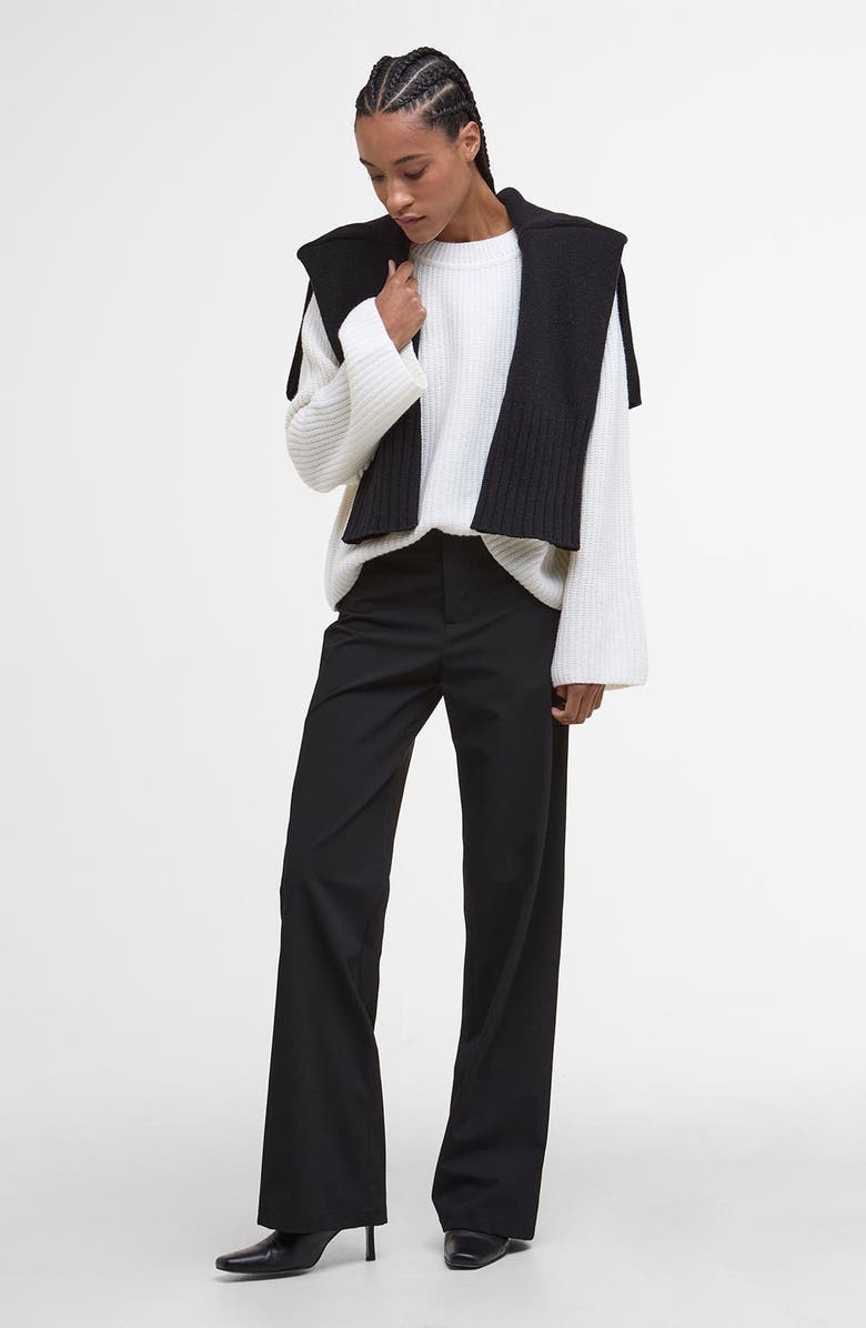 Barbour Wool Blend Crewneck Sweater, Alternate, color, Cloud