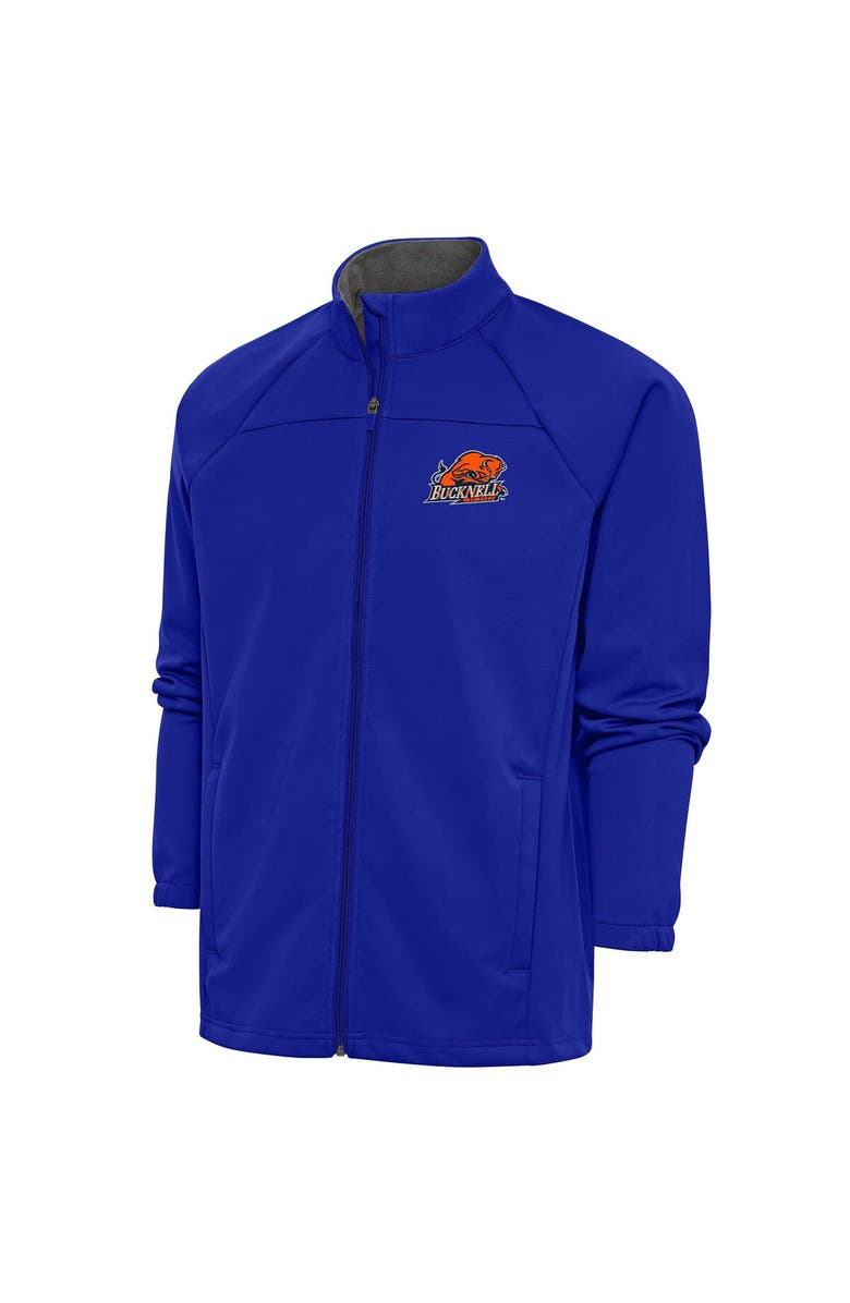 ANTIGUA Men's Antigua  Royal Bucknell Bison Links Full-Zip Golf Jacket, Main, color, 