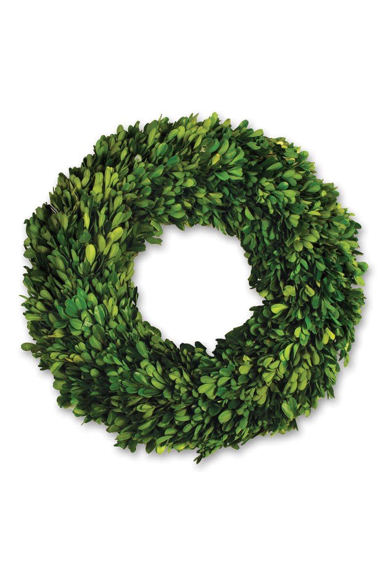 Boxwood Wreath, Main, color, Green