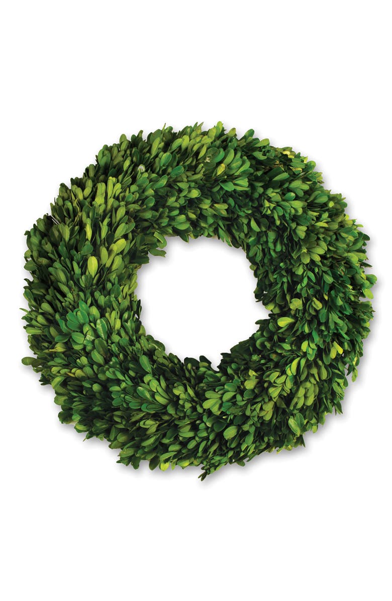 Napa Home & Garden Boxwood Wreath, Main, color, Green