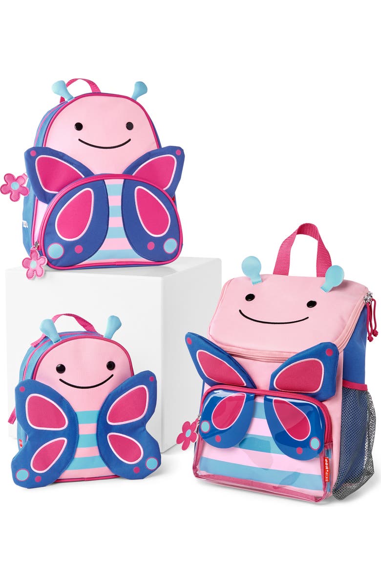 Skip Hop Zoo Butterfly Big Kid Backpack, Alternate, color,