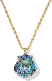 Kendra Scott Lucia Short Shell Pendant Necklace