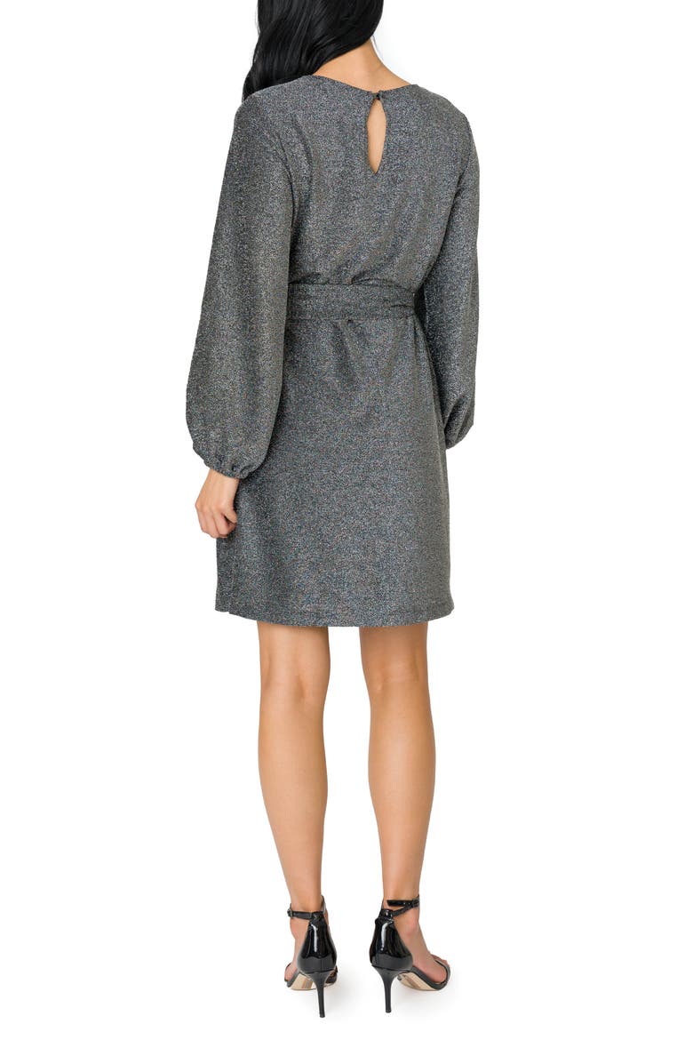 Sparkle Knit Dress, Alternate, color, SILVER