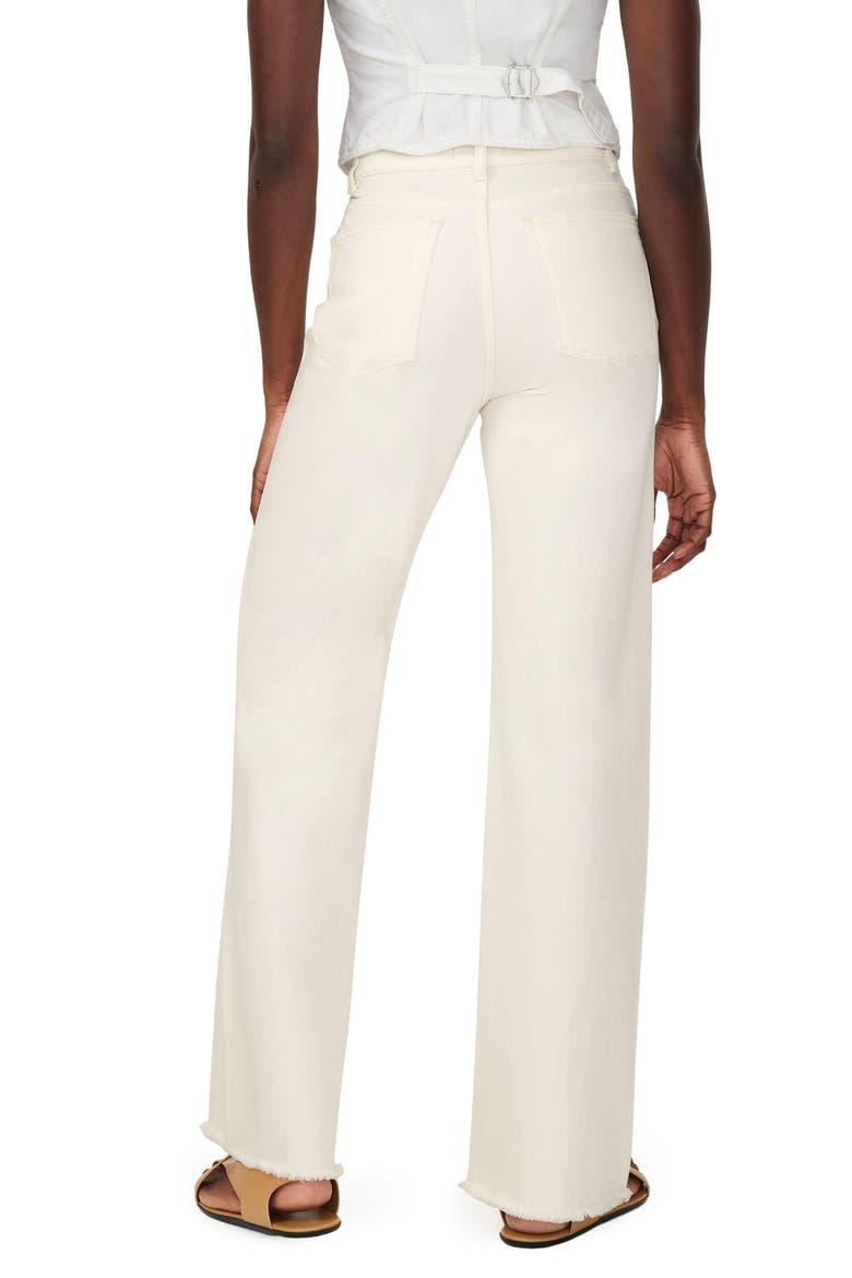 Hepburn High Waist Wide Leg Jeans, Alternate, color, EGGSHELL