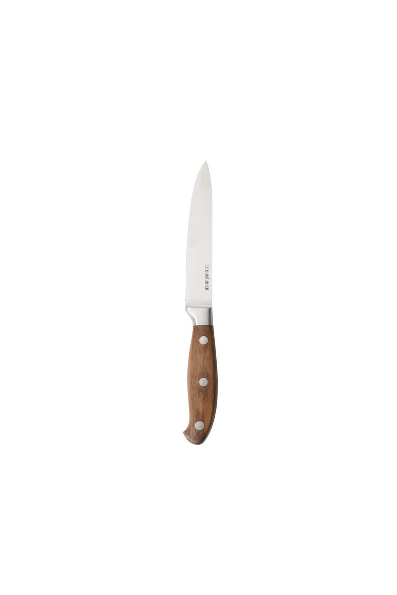 German Steel Utility/Boning Knife, Alternate, color, Natural Wood