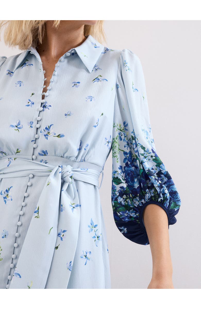 Phase Eight Noella Shirt Dress, Alternate, color, Pale Blue