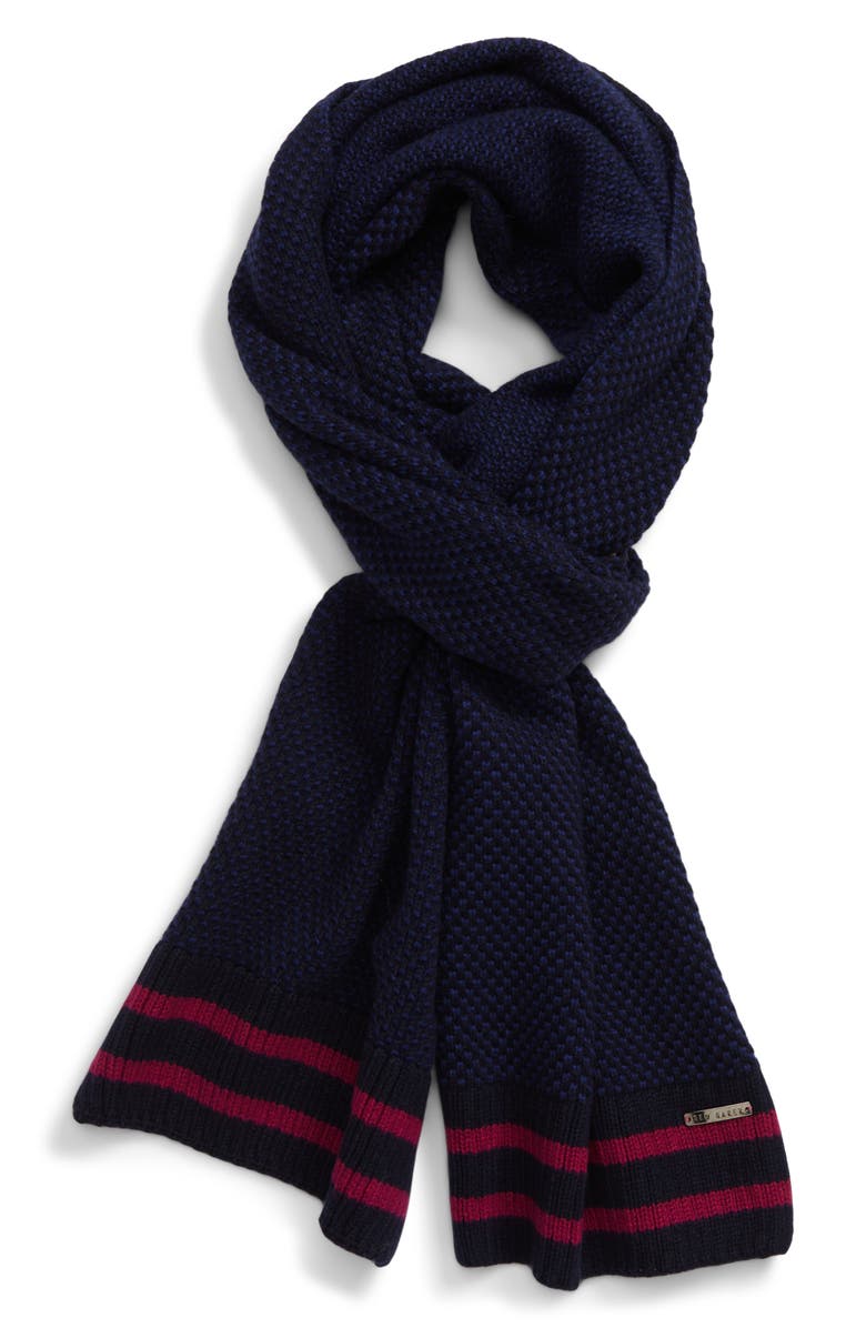 Ted Baker London Rush Bird's Eye Merino Wool Blend Scarf, Main, color,