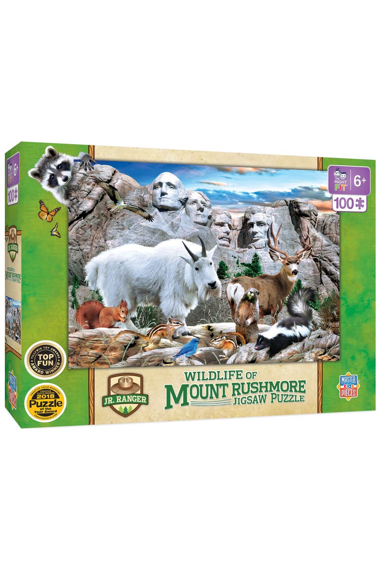 Wildlife of Mount Rushmore 100pc Puzzle, Main, color, Multicolor