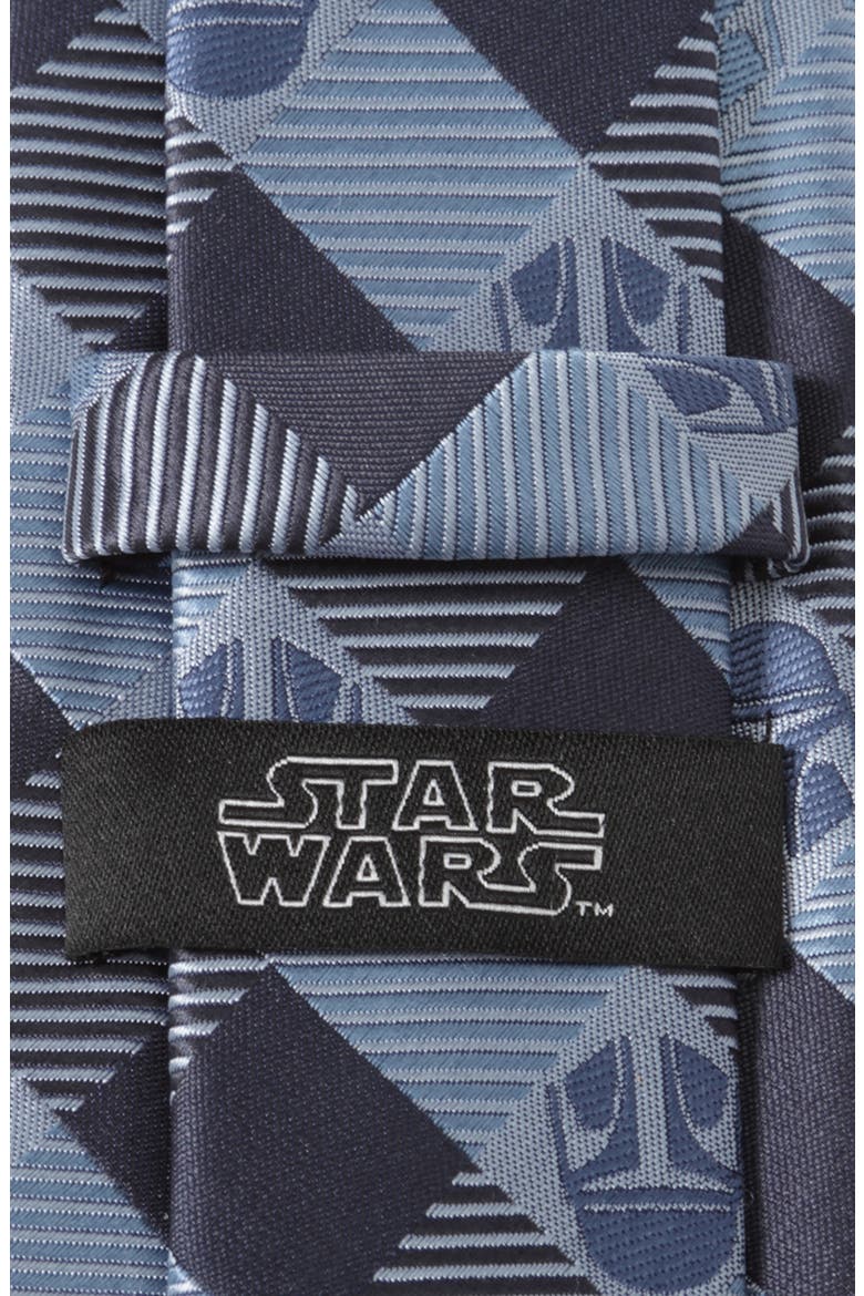 Star Wars™ Mandalorian Check Tie, Alternate, color, BLUE