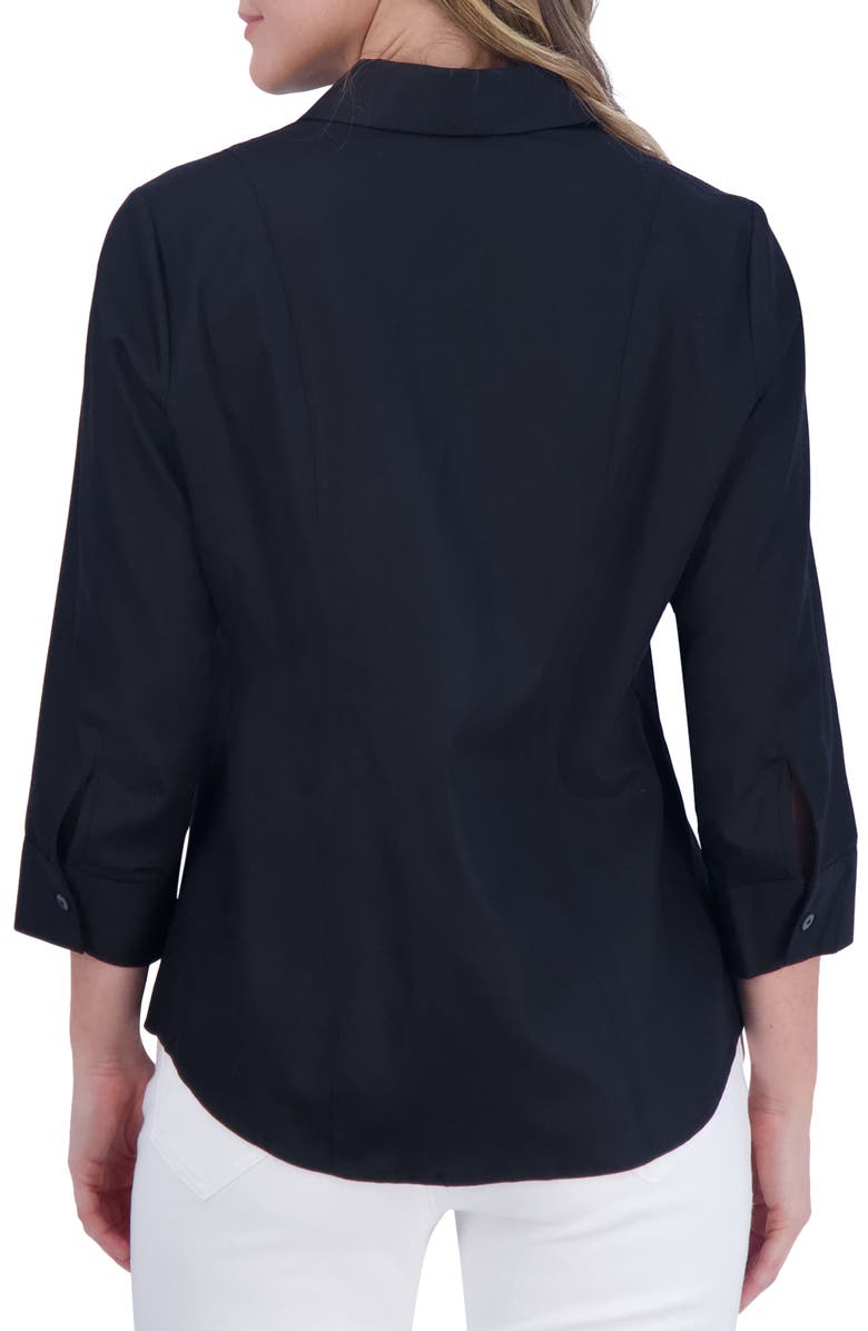 Foxcroft Aimee Sateen Zip-Up Shirt, Alternate, color, 