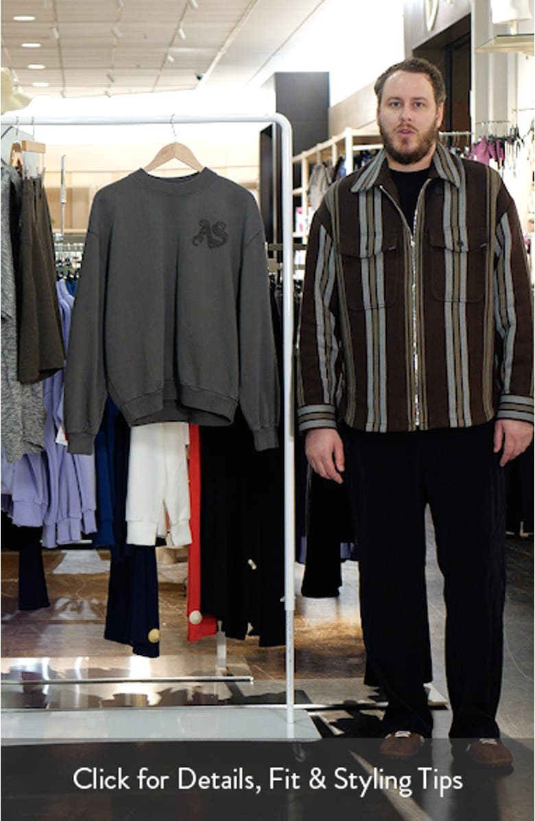 Insignia Graphic Appliqué Cotton Sweatshirt, sales video thumbnail