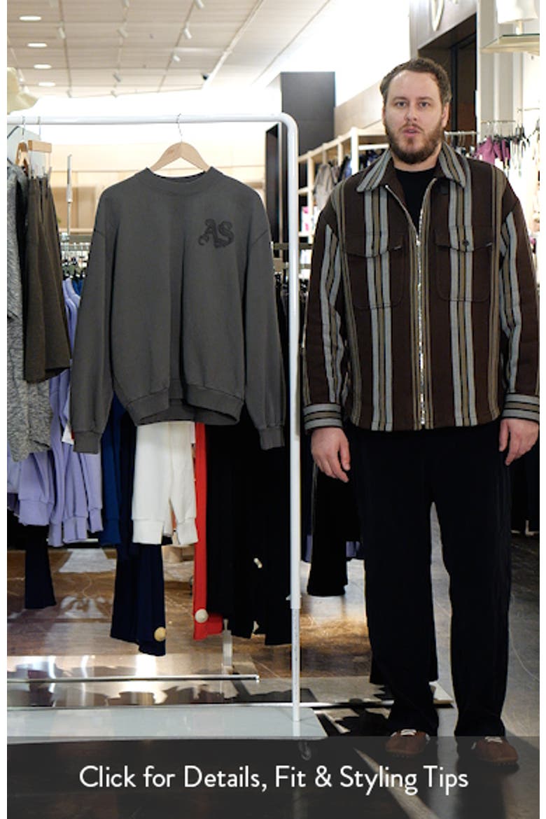 Insignia Graphic Appliqué Cotton Sweatshirt video