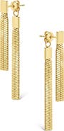 Sterling Forever Linear Fringe Drop Earrings