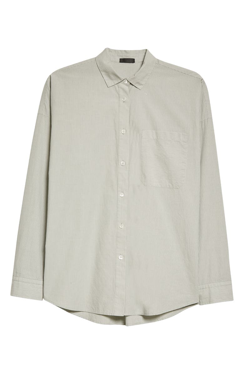 ATM Anthony Thomas Melillo Stripe Cotton Poplin Button-Up Shirt, Alternate, color, 