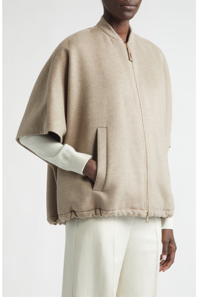 Aeuro Cashmere Cape, Alternate, color, TAWNY BRONZE BROWN