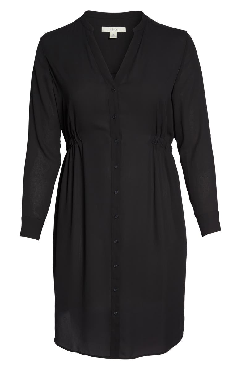 Sejour Split Neck Dress, Alternate, color, 