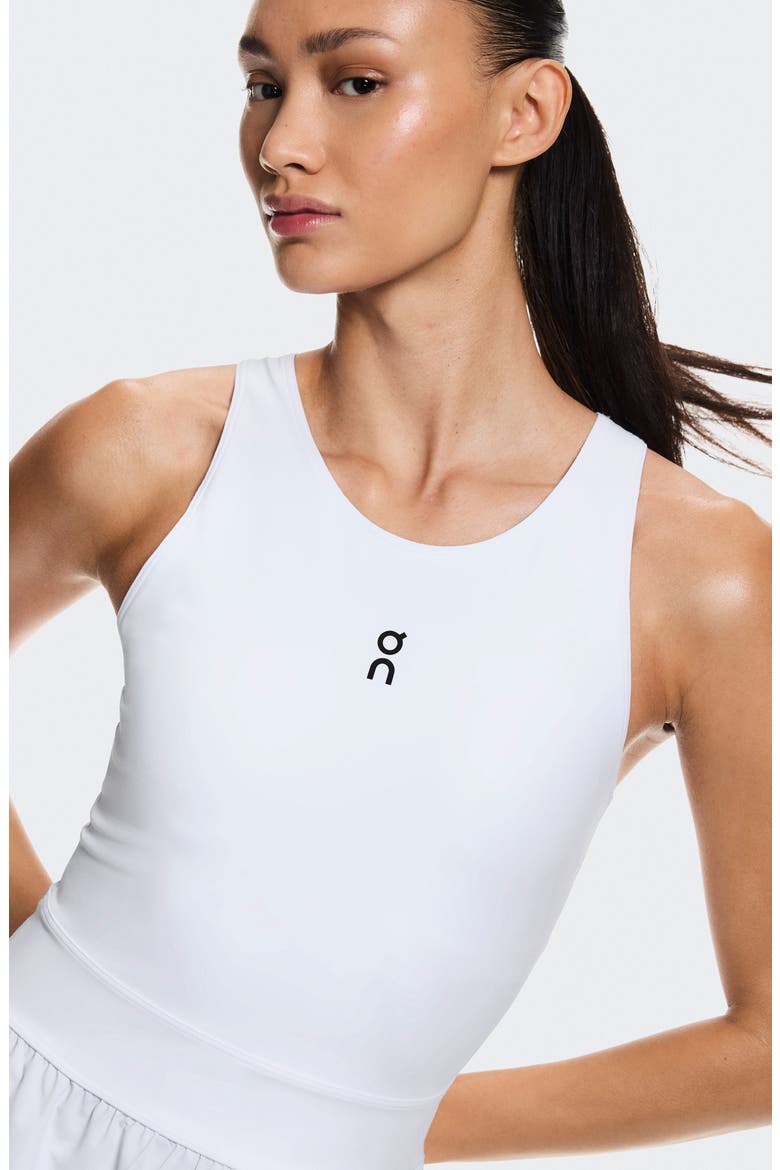 Court Split Performance Dress, Alternate, color, WHITE