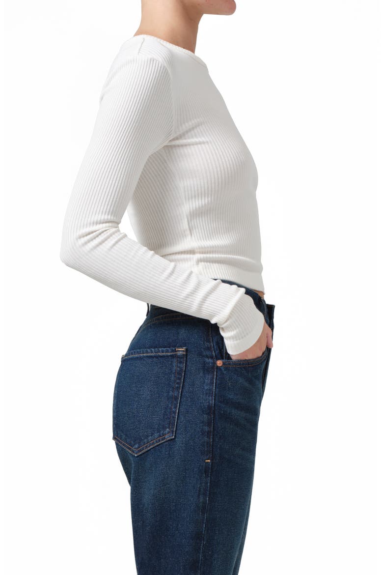 Faena Crop Crewneck Top, Alternate, color, PASHMINA
